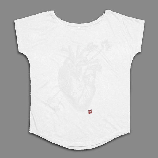 Unique Heart and Arrows Design Short Sleeve Shirt
