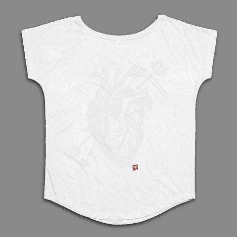 Unique Heart and Arrows Design Short Sleeve Shirt