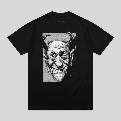 Grinning Old Devil Face Scary Demon Illustration product type
