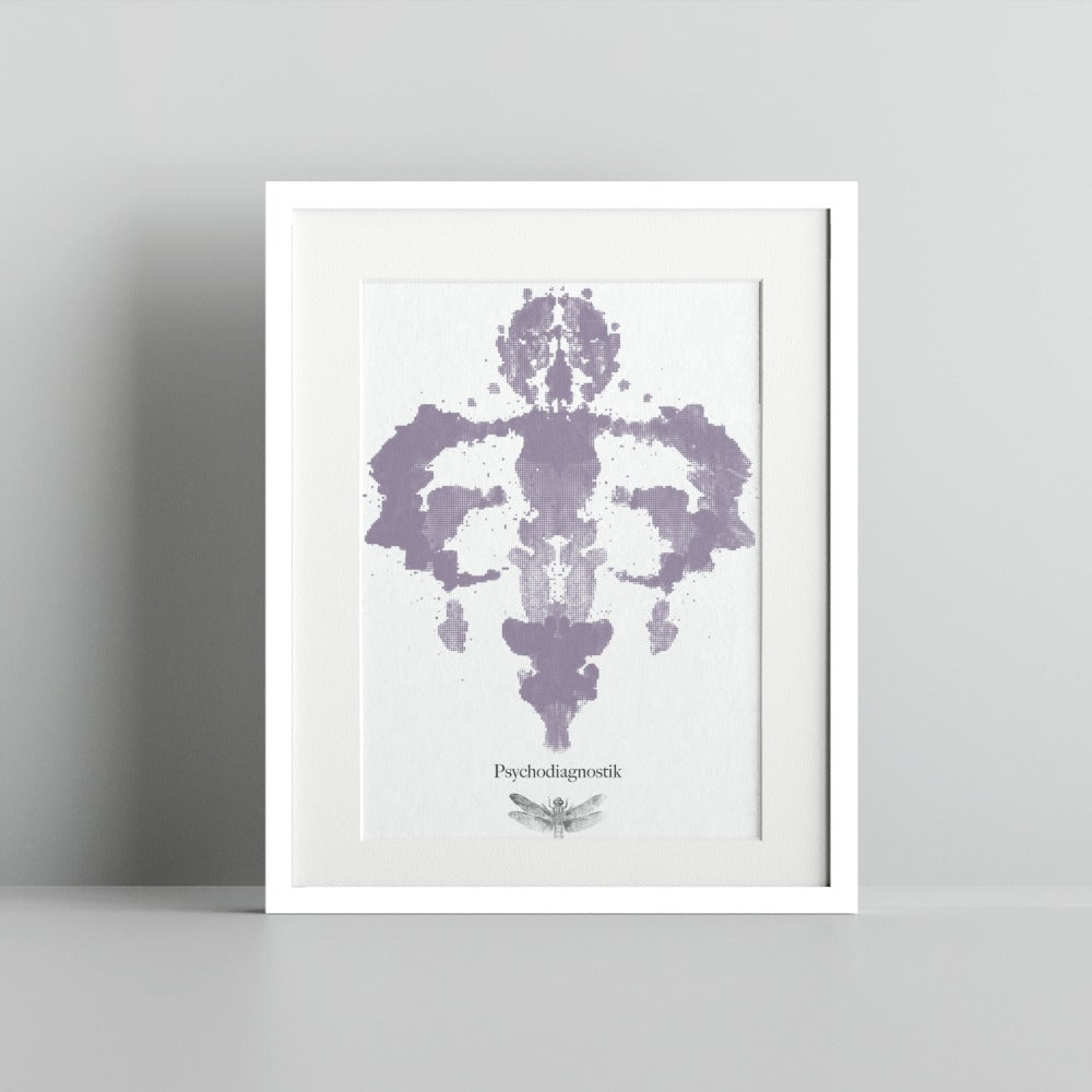 Psychodiagnostik Rorschach Inkblot Print Wall Art