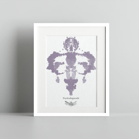 Psychodiagnostik Rorschach Inkblot Print Wall Art