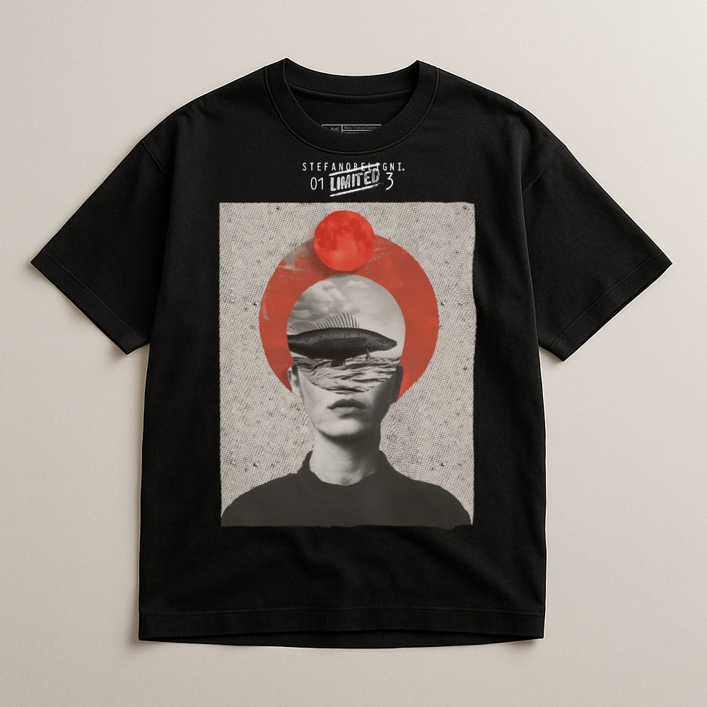 Surreal Artistic Design Graphic Tee for Unique Style