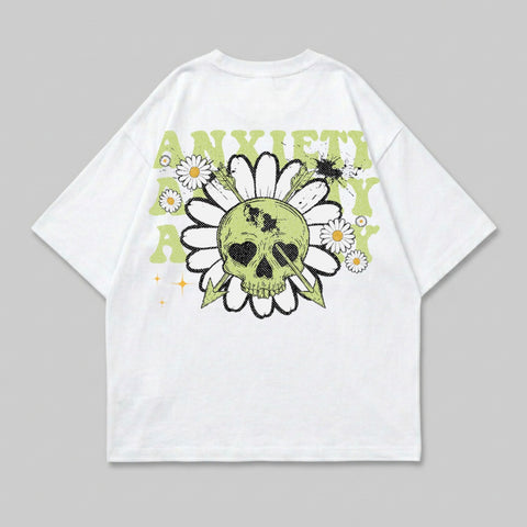 Anxiety Say Skull Daisy Arrows Distressed Design product type