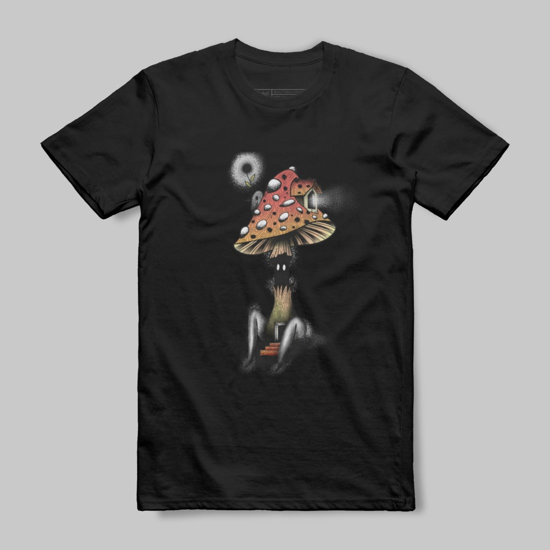 Whimsical Mushroom T-shirt Unique Graphic Design