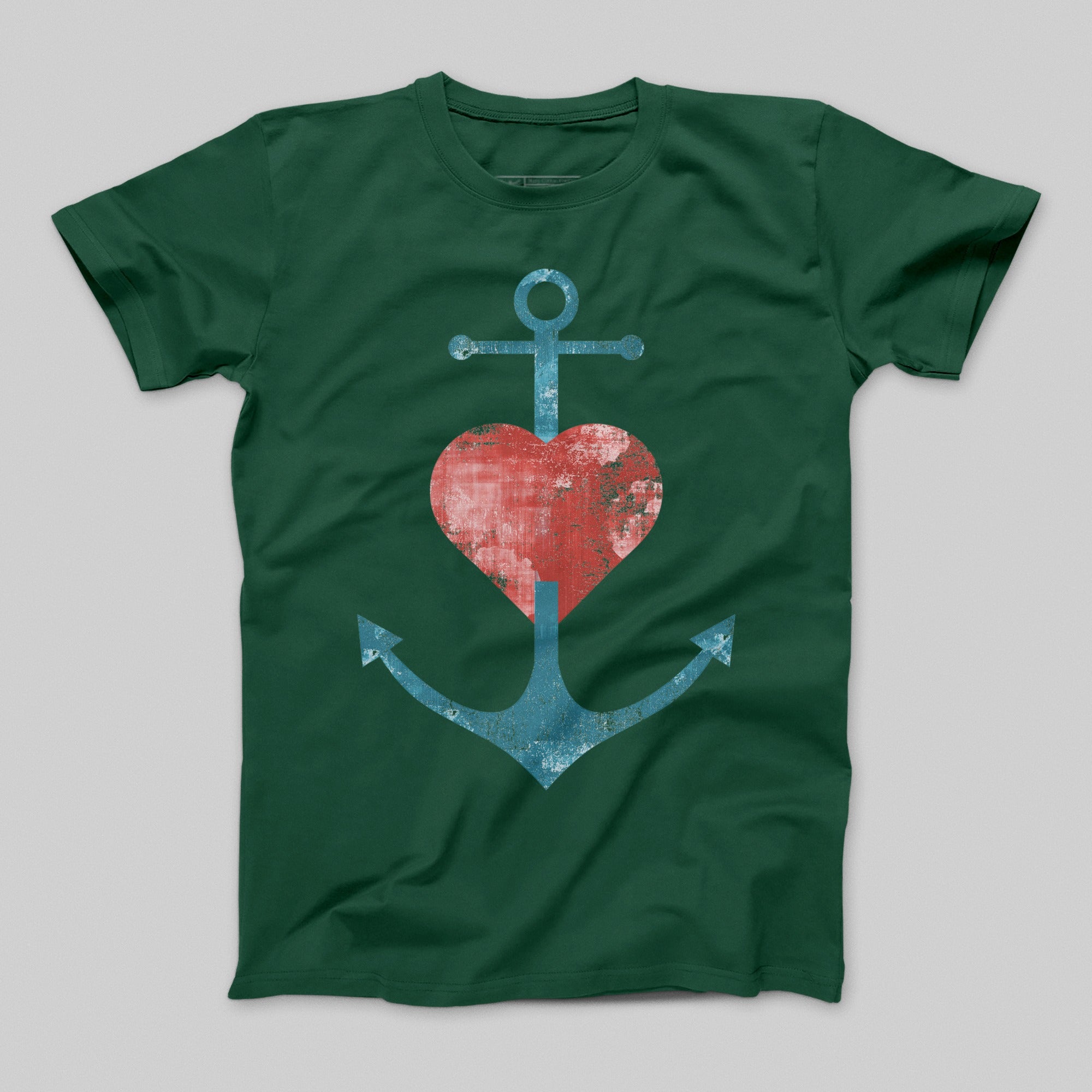 Anchored Heart Distressed Graphic T-shirt Product