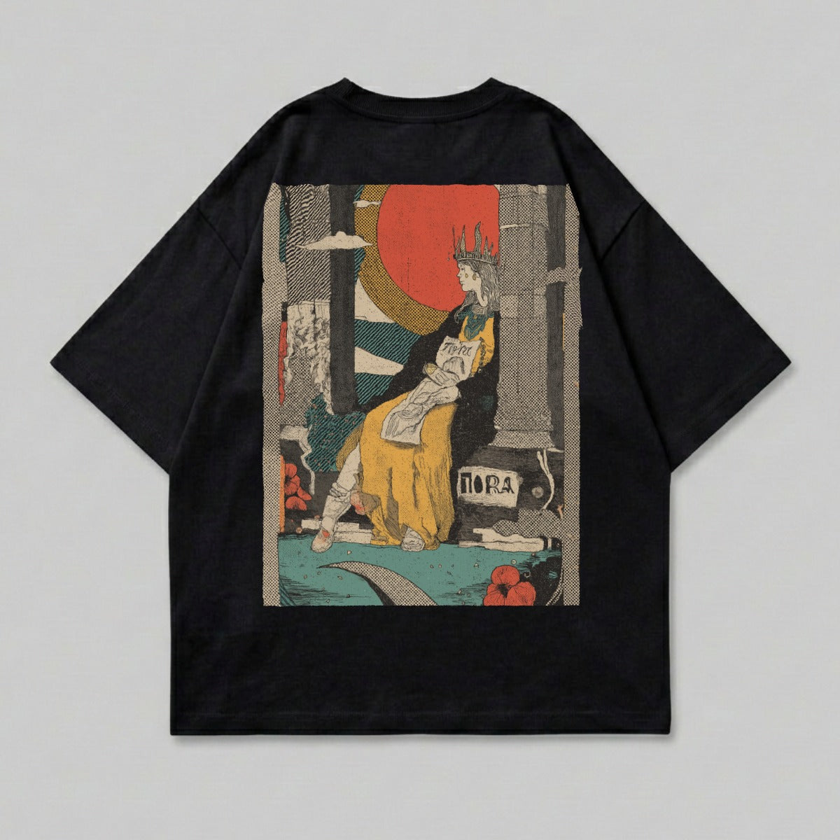 Crowned Queen Flora PORA Red Sun Unique Graphic tshirt product type