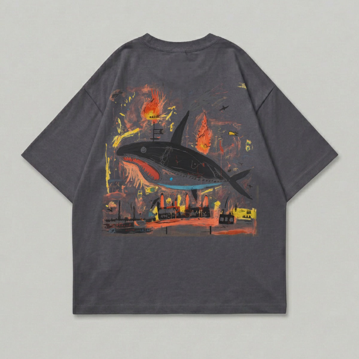 Charcoal Whale Urban Fire Abstract Graphic product type