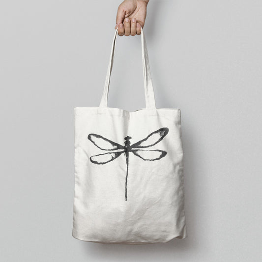Dragonfly Design Reusable Shopping Tote Bag