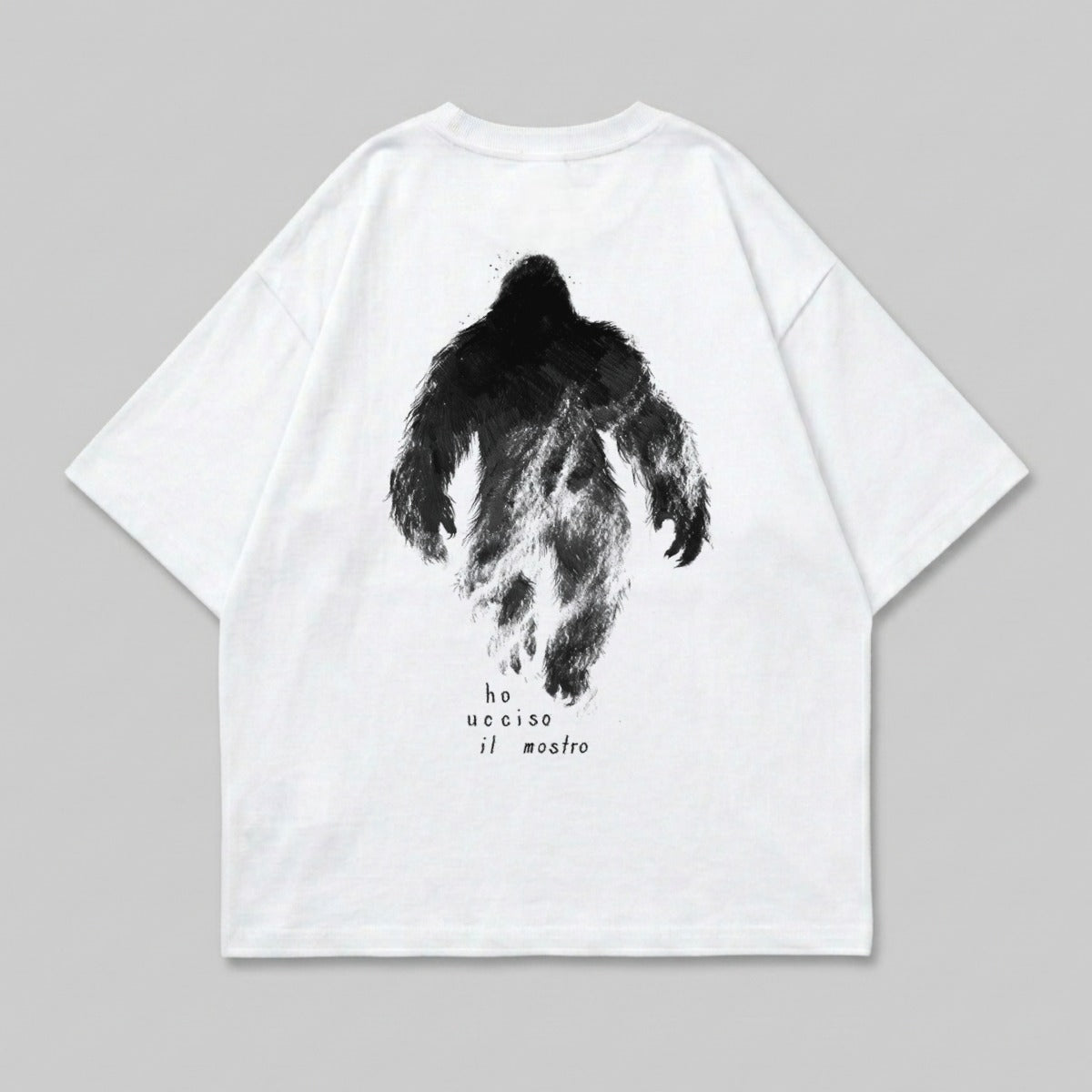 Bigfoot Creature Silhouette Italian Phrase 'ho ucciso il mostro' product type