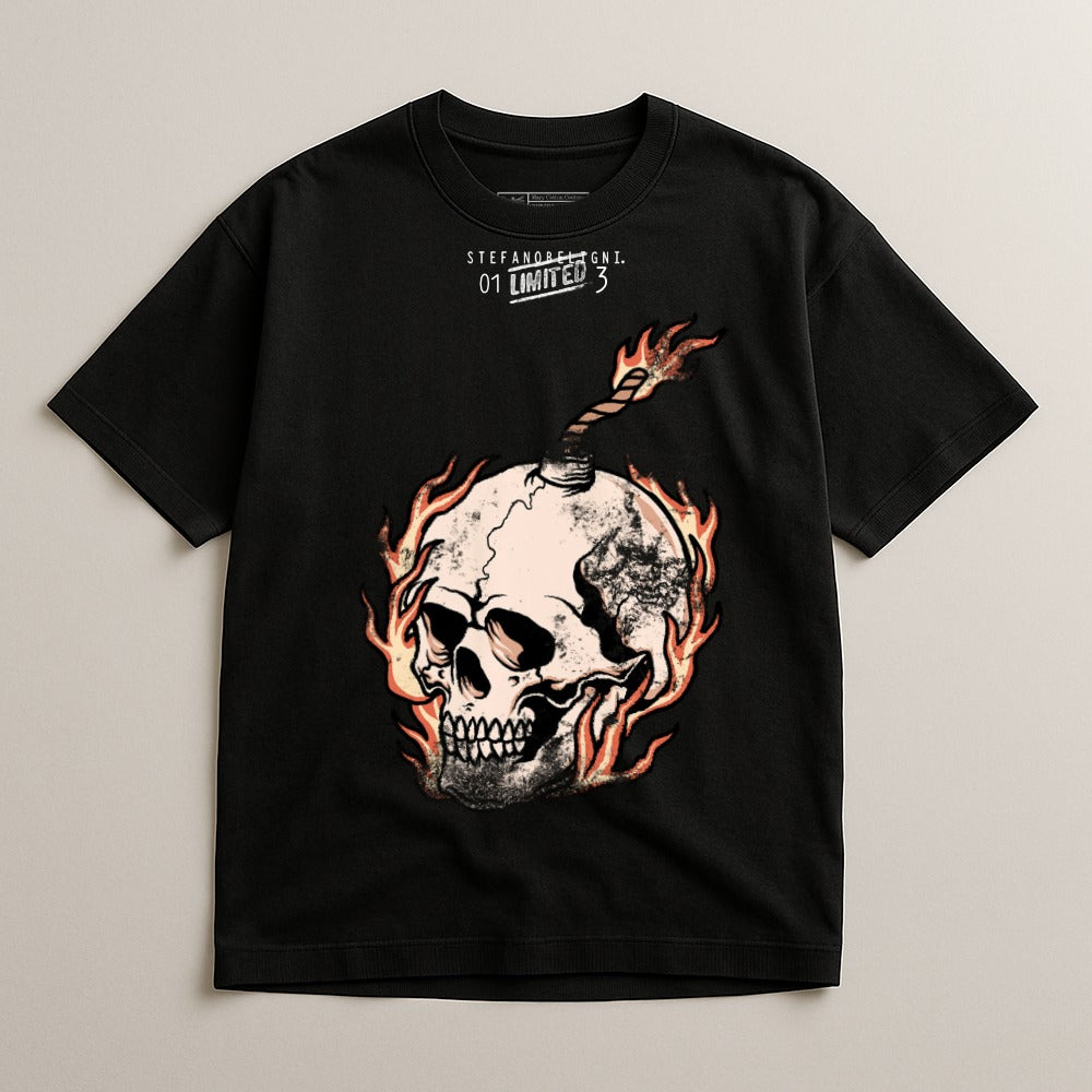 Limited Edition Skull Graphic T-Shirt for Unique Style