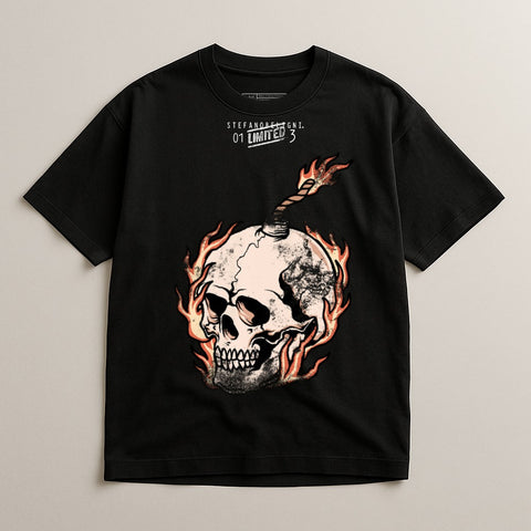 Limited Edition Skull Graphic T-Shirt for Unique Style