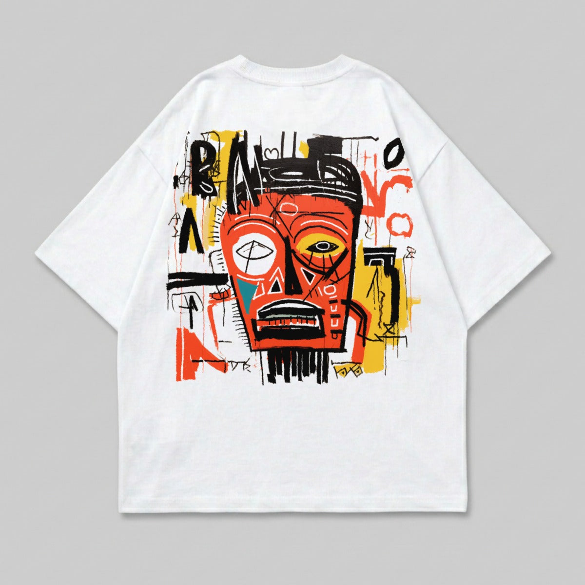 Abstract Tribal Art Print White T-Shirt product type