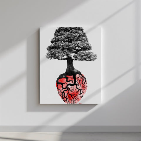 Quadro canvas Bonsai Heart