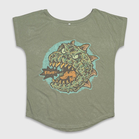 Rawr Dinosaur Monster Graphic Women's T-Shirt