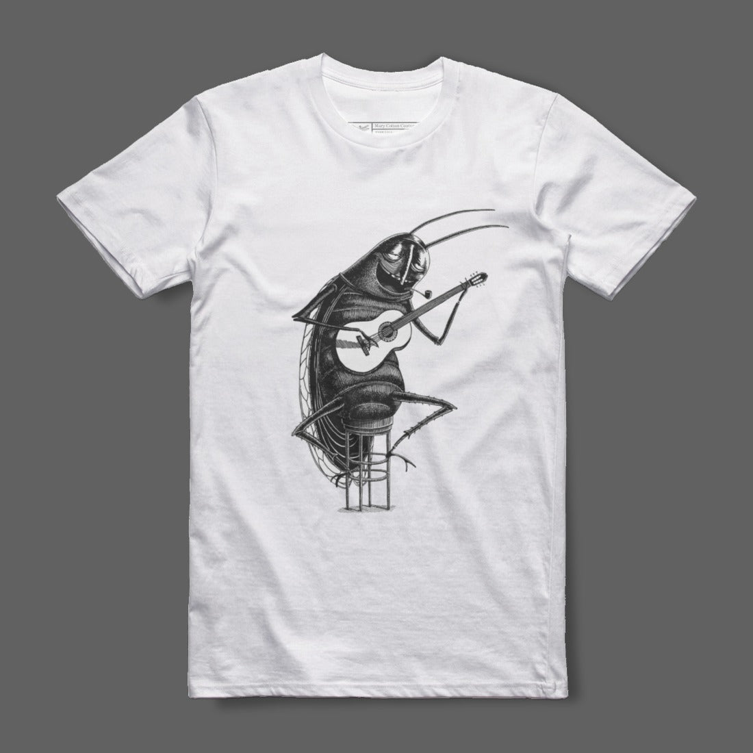 Guitar Playing Insect Artwork T-Shirt