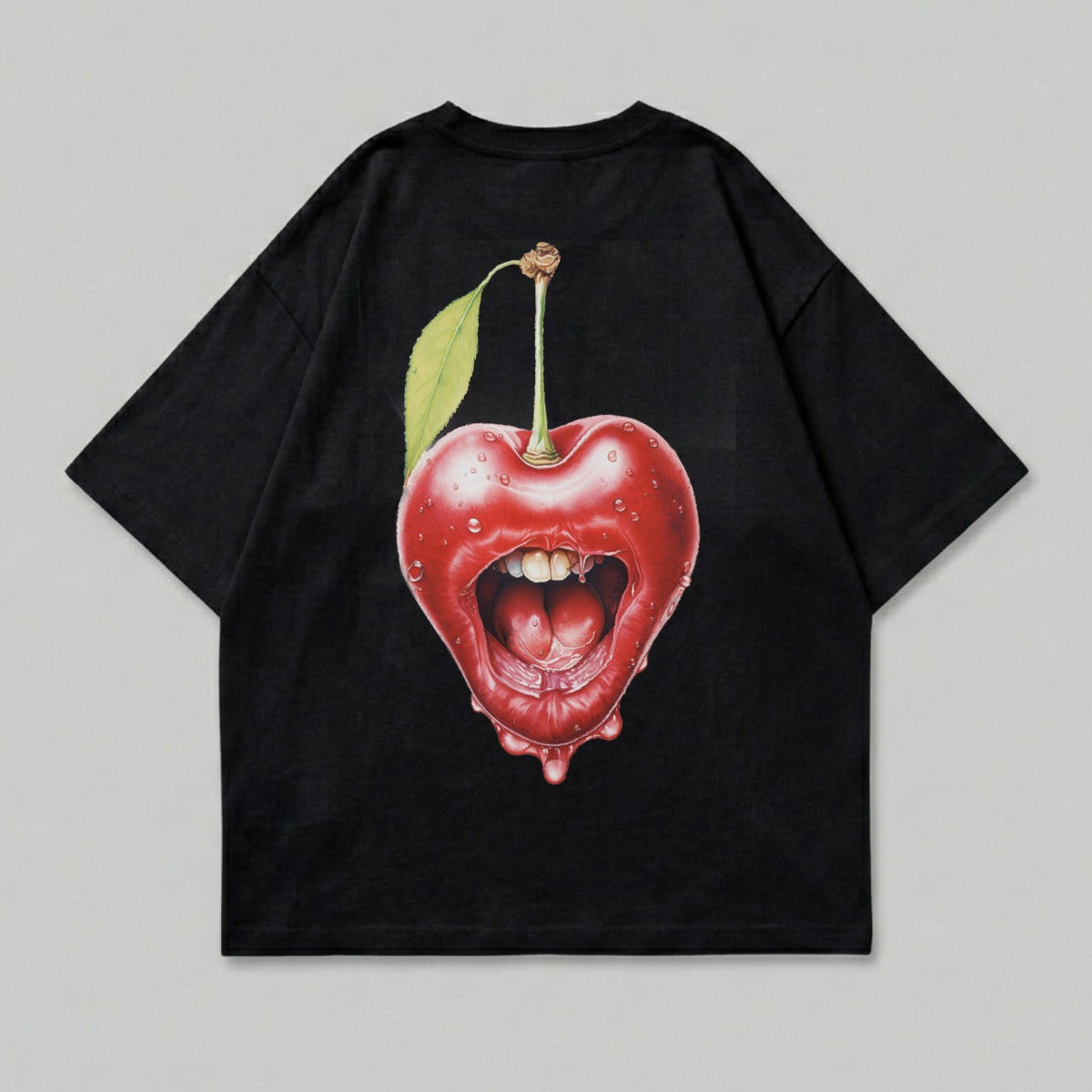 Black Heart Cherry Mouth Scream Waterdrops Surreal product