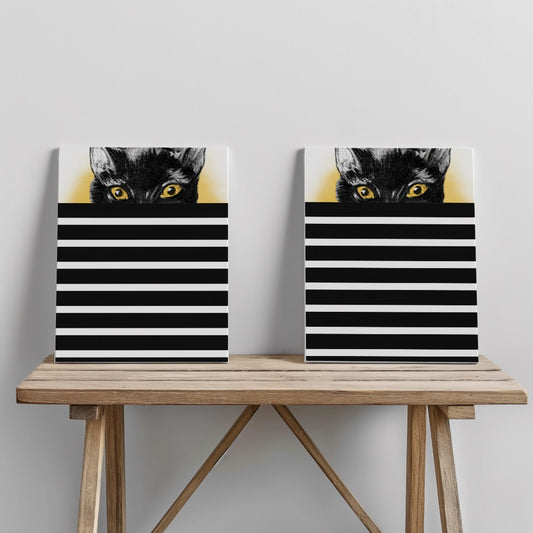 Quadro canvas Vintage Cat