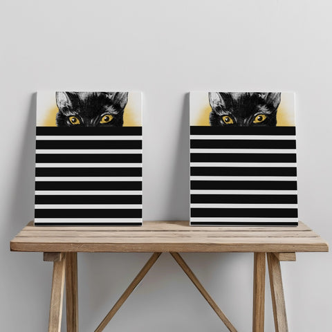 Quadro canvas Vintage Cat