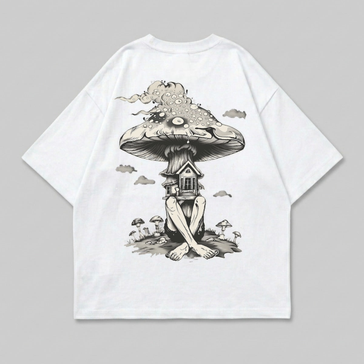 Surreal Mushroom House Human Legs Fantasy Artwork product type