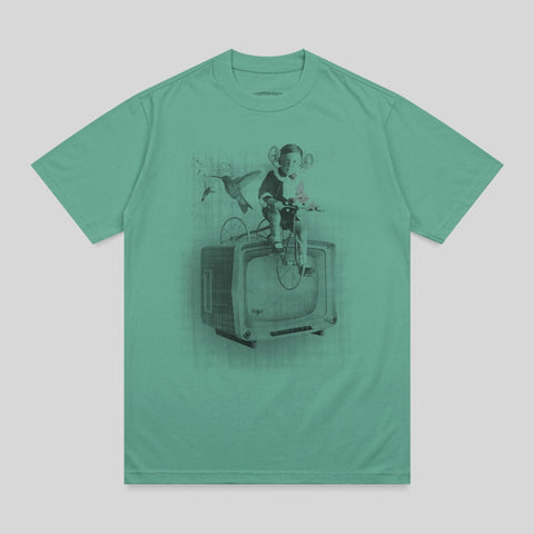 Surreal Child Bike TV Hummingbird Artistic Graphic T-shirt product type