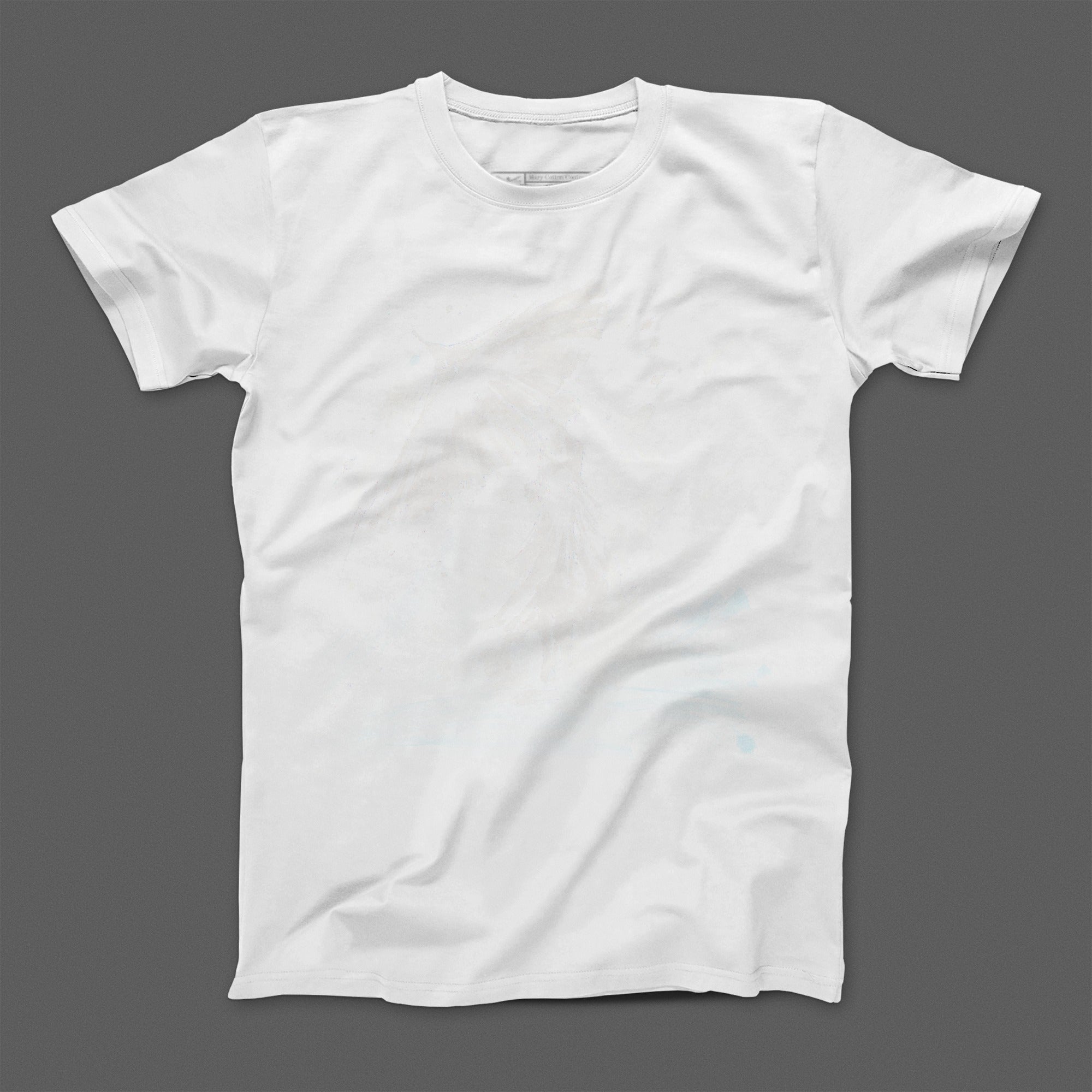 Classic Plain White Crew Neck Short Sleeve T-shirt