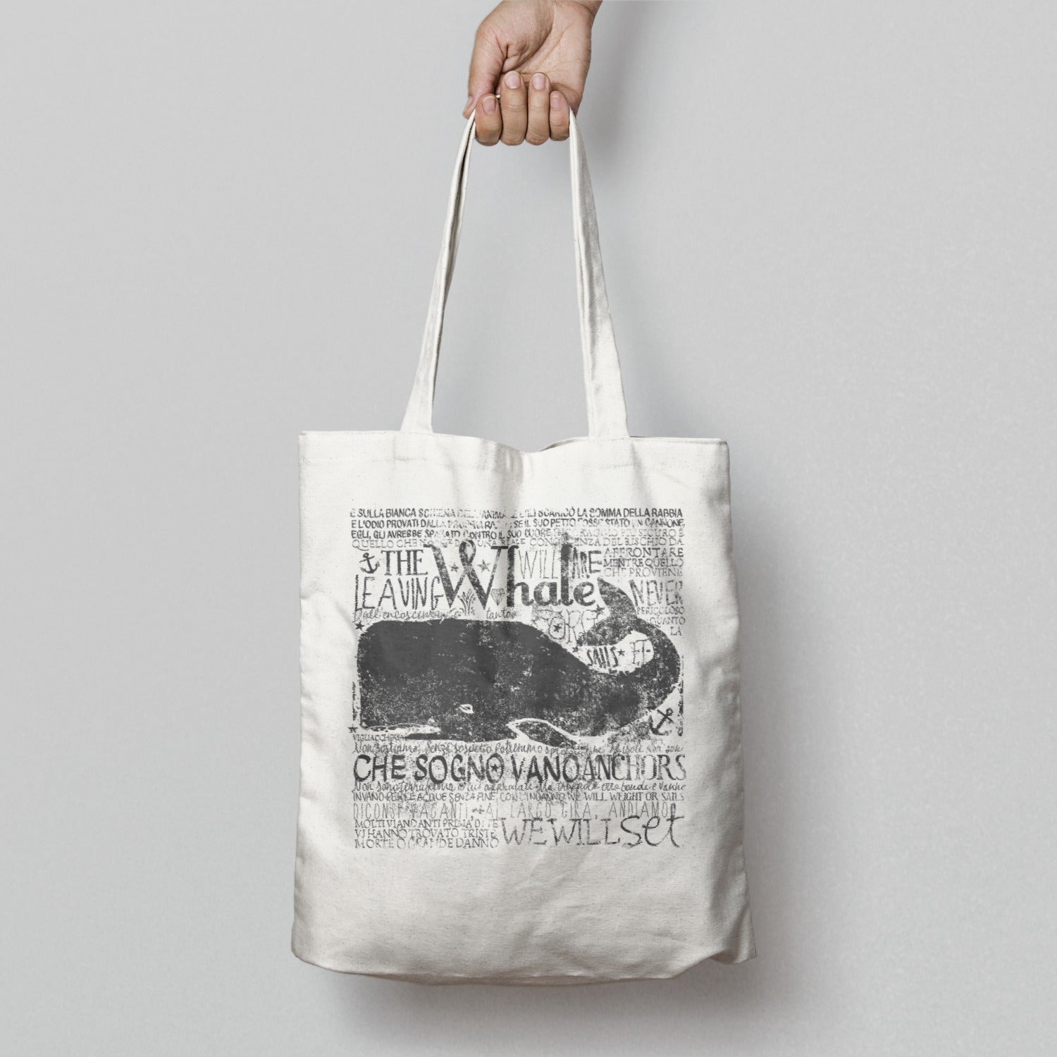 Whale Graphic Print Eco-Friendly Tote Bag