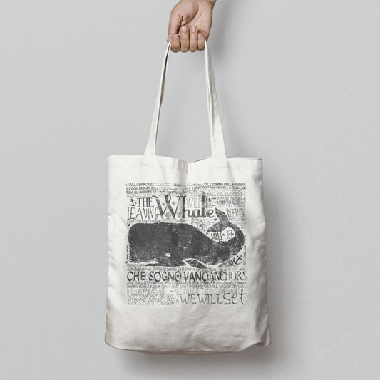 Whale Graphic Print Eco-Friendly Tote Bag