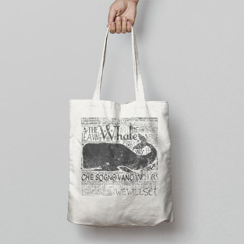 Whale Graphic Print Eco-Friendly Tote Bag