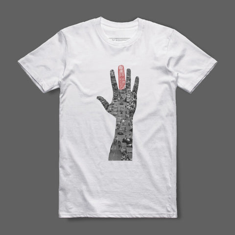 Traffic Scene Hand Design Graphic T-Shirt