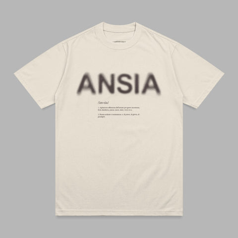 T-shirt with "ANSIA" text and dictionary definition.