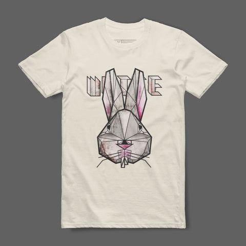 Detailed Geometric Rabbit Graphic Tee Shirt
