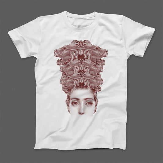 T-shirt donna boyfriend head