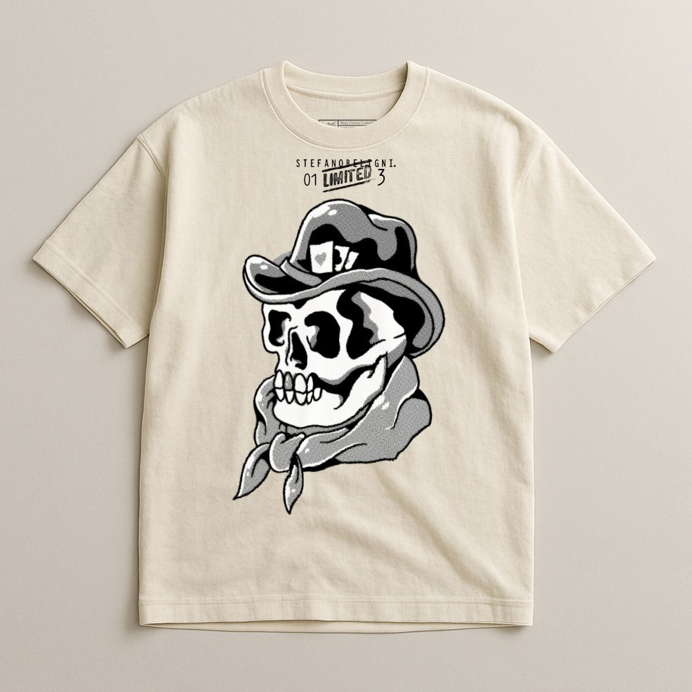 Skull Cowboy Graphic Tee Limited Edition T-Shirt