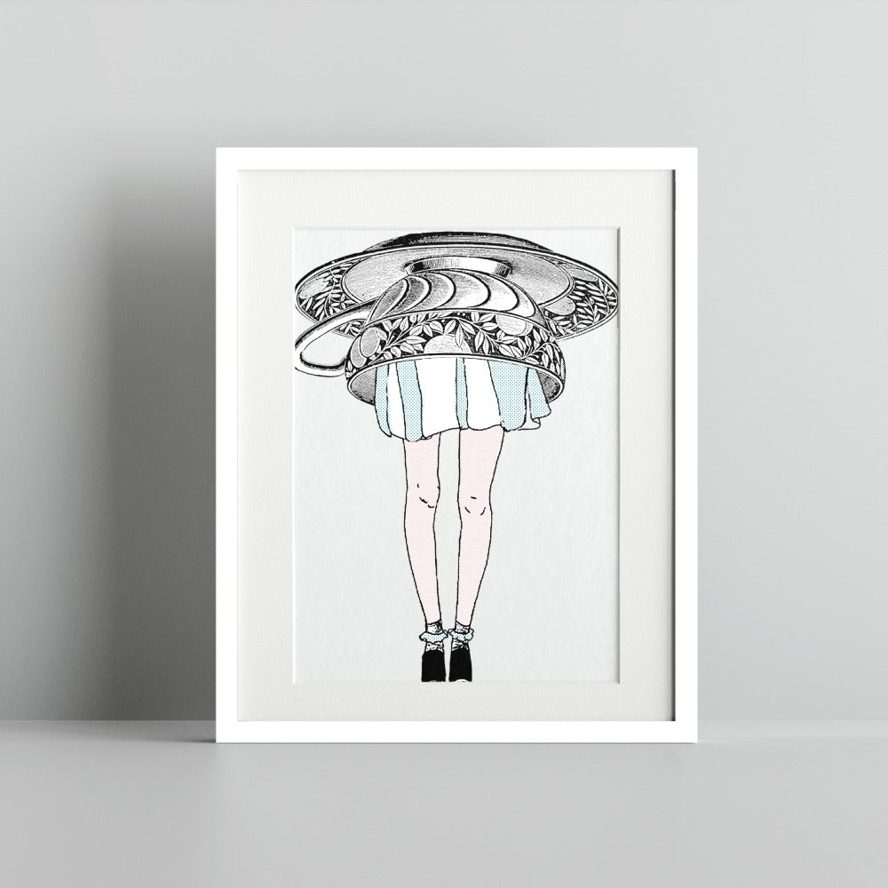 Contemporary Artwork With Abstract Design Drawing