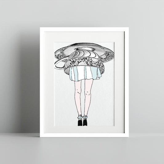 Contemporary Artwork With Abstract Design Drawing