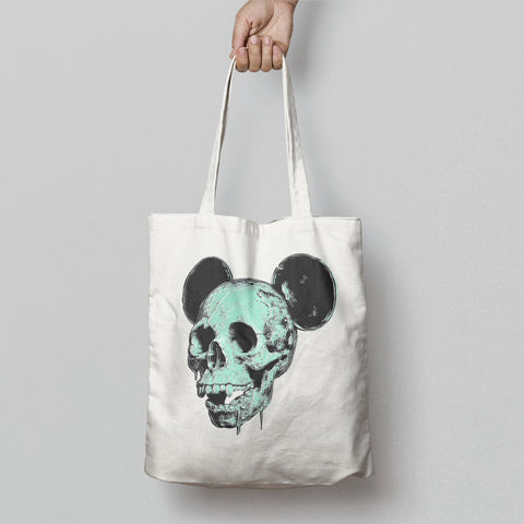 Skull with Mouse Ears Graphic Tote Bag Product