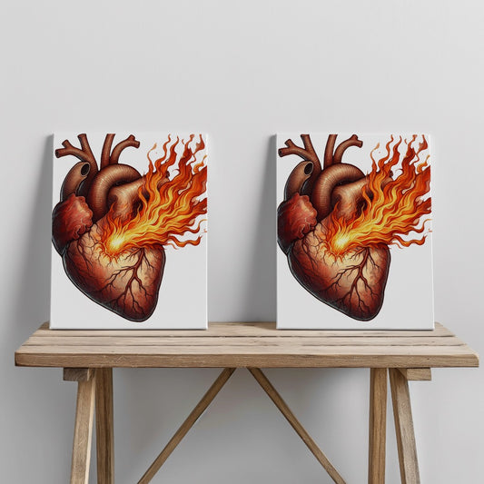 Quadro canvas fuego