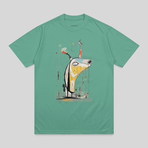 Abstract Robotic Creature Art Print Whimsical Design product type
