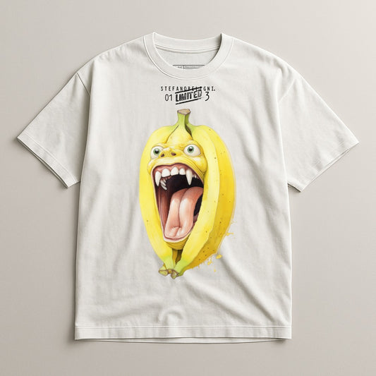 Limited Edition Crazy Banana Art Graphic T-shirt