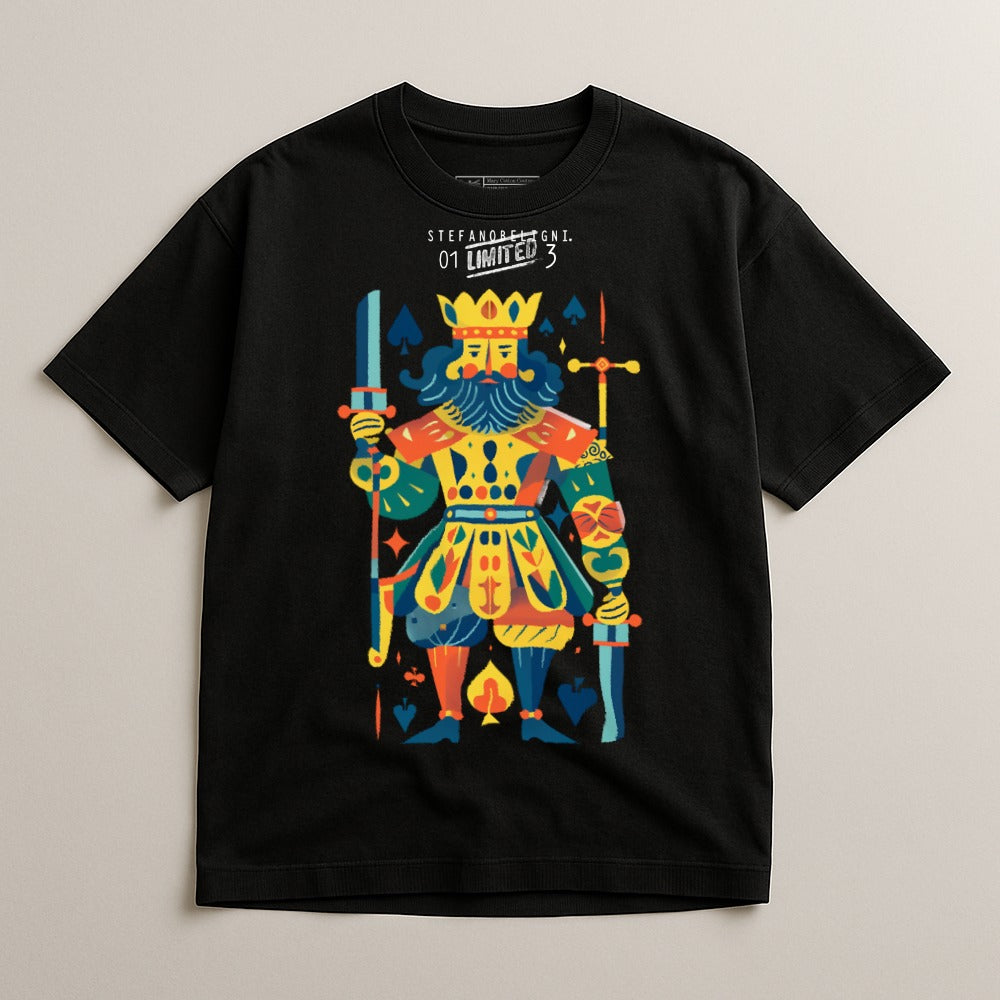 Limited Edition Colorful Playing Card King Tee