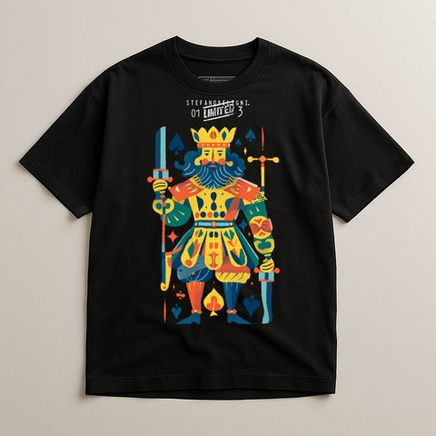 Limited Edition Colorful Playing Card King Tee
