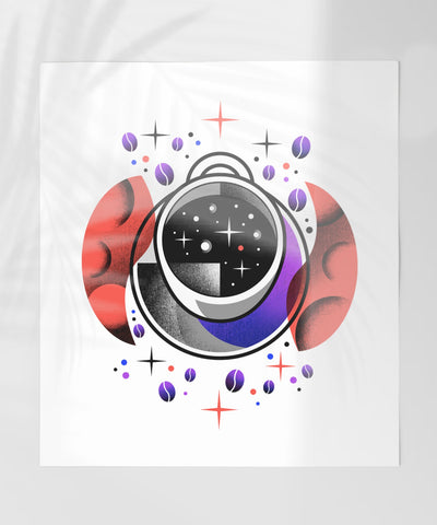 Abstract Cosmic Design with Coffee Elements product