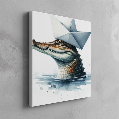 Quadro canvas croco