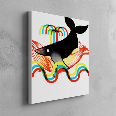Quadro canvas 3dwhale