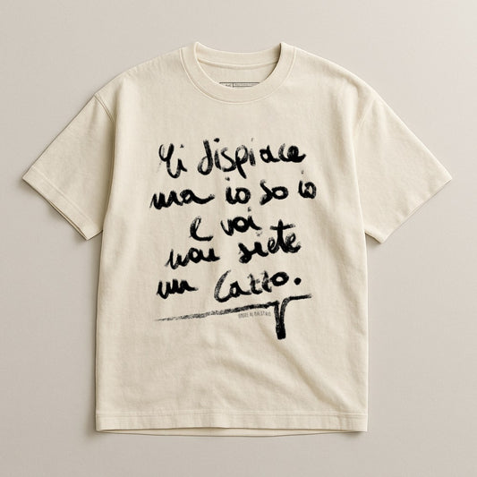 T-shirt uomo oversize Onore maestro 2Life