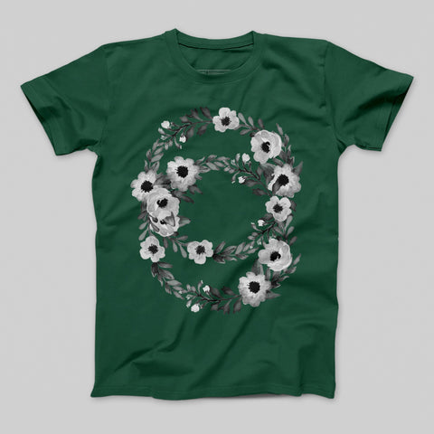 T-shirt donna boyfriend circle_flower