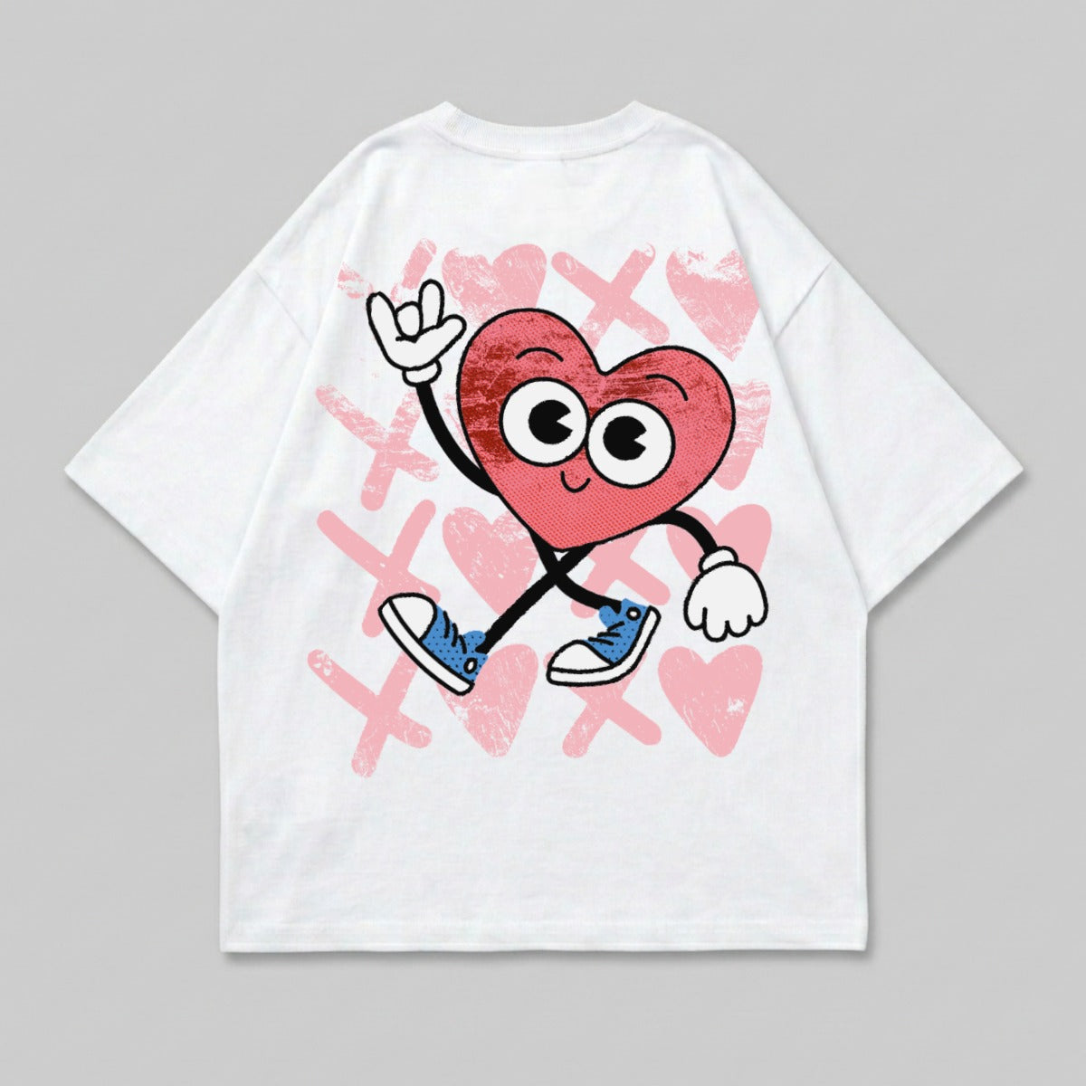 Playful Heart Design Rock Hand Sign Retro Style product type

heart
cartoon heart
graphic
playful
retro
doodle
XOXO
pink heart
rock sign
hand gesture
character
cute
fun
quirky
love
valentine
aesthetic
streetwear
oversized
pop art