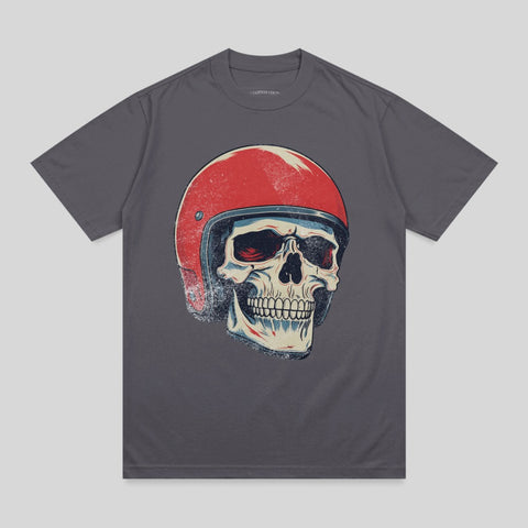Motorcycle Skull Head Red Helmet Artwork product type