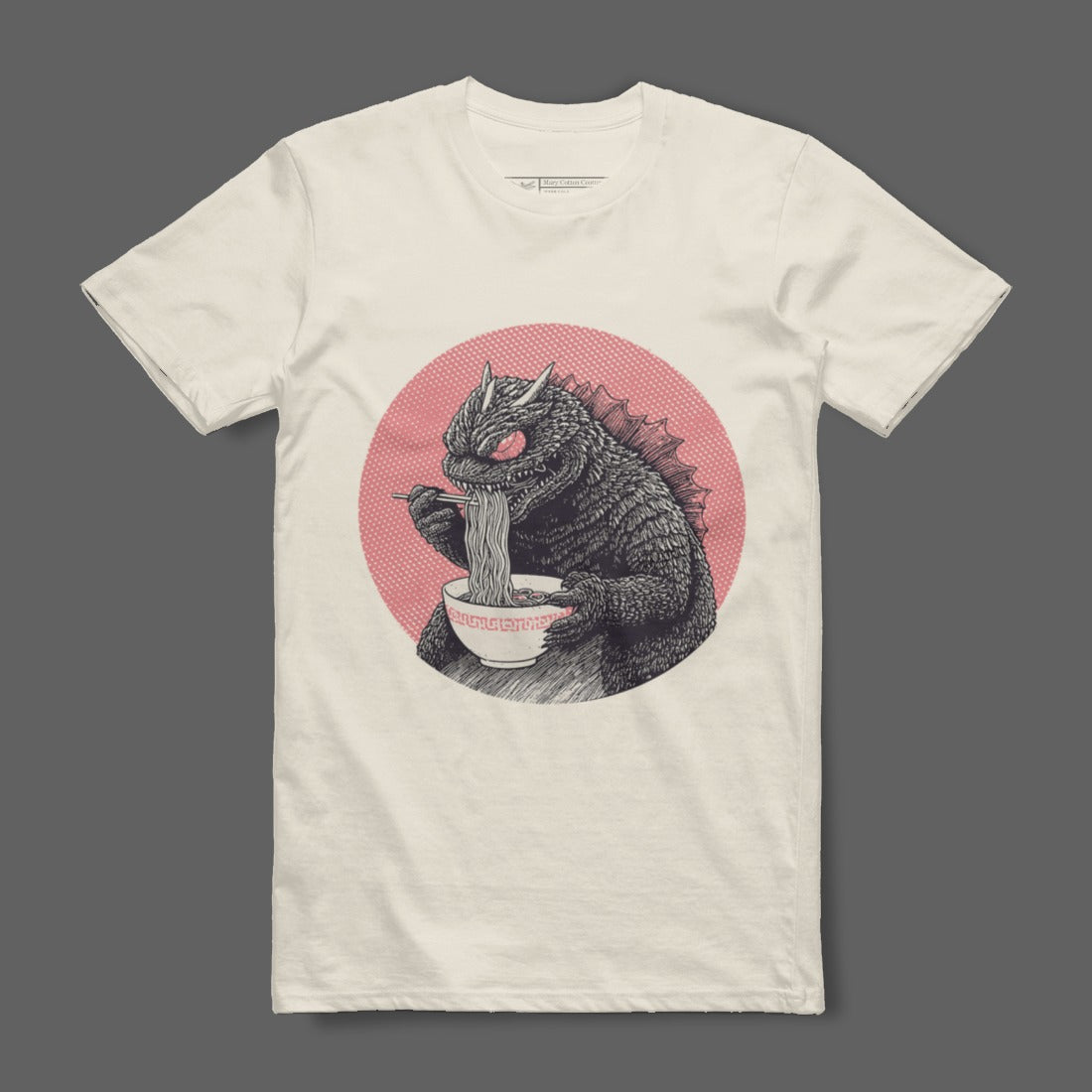 Dragon Eating Noodles T-Shirt for Casual Outings