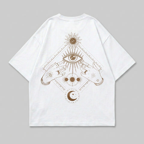 All Seeing Eye Sun Moon Celestial Hands Shirt product type